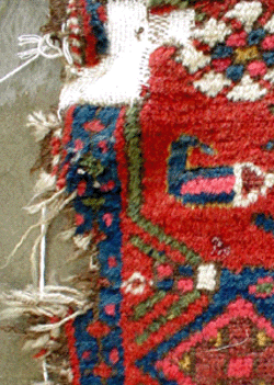 damaged rug side